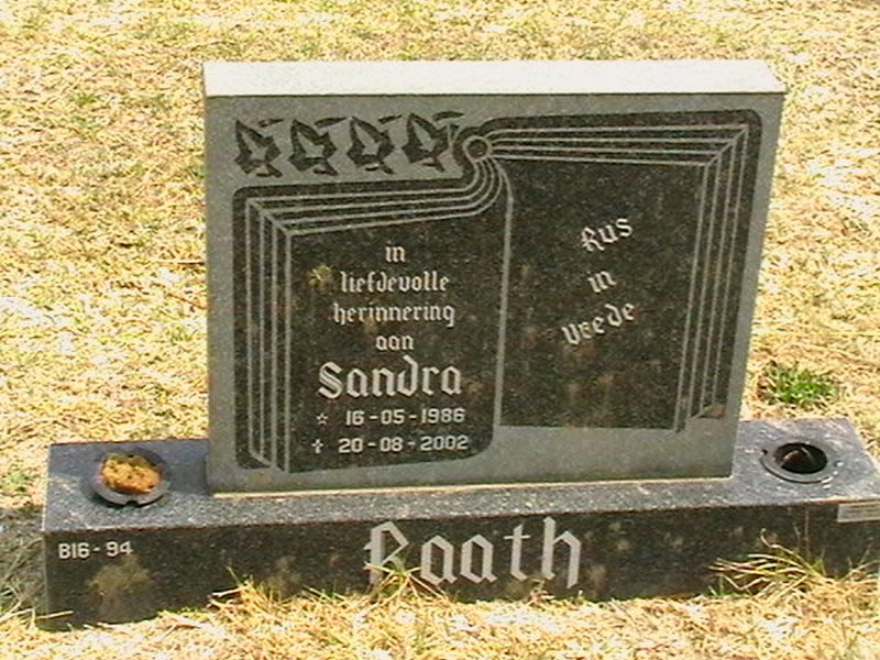 RAATH Sandra 1986-2002