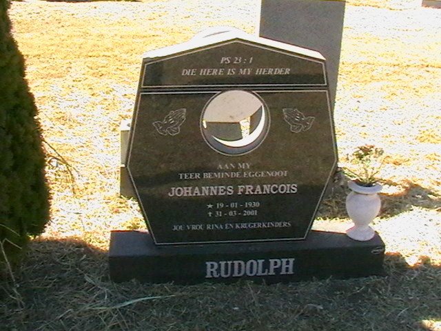 RUDOLPH Johannes Francois 1930-2001