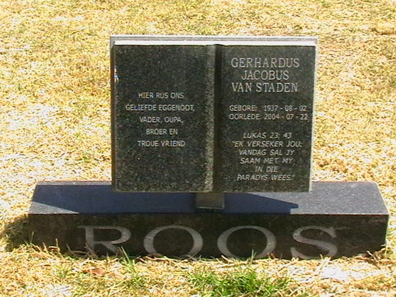ROOS Gerhardus Jacobus van Staden 1937-2004