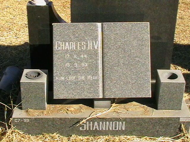 SHANNON Charles H.V. 1944-1993