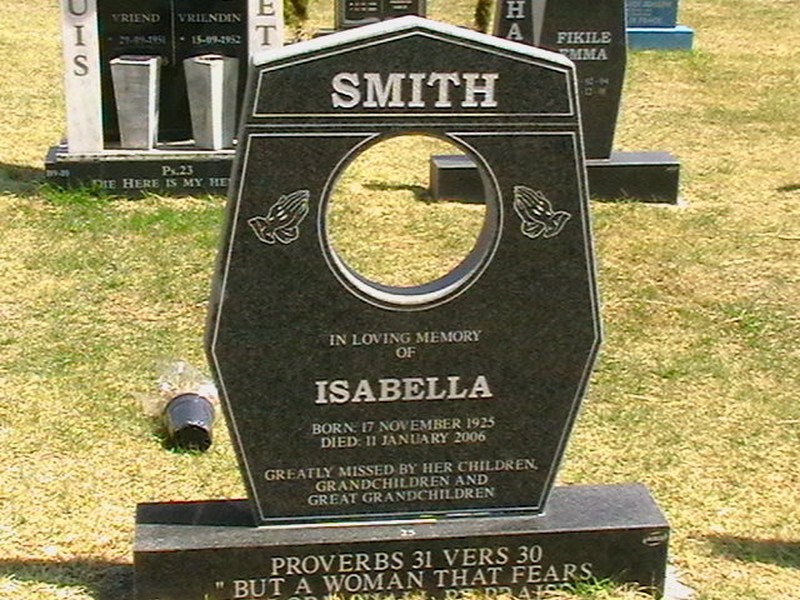 SMITH Isabella 1935-2006