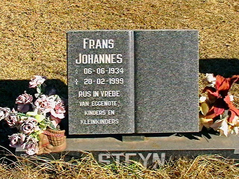 STEYN Frans Johannes 1934-1999