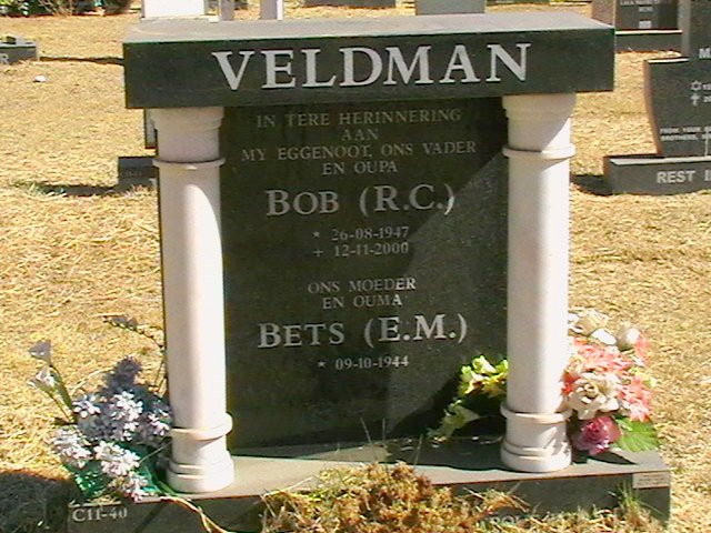 VELDMAN R.C. 1947-2000 &amp; E.M. 1944-