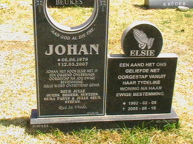 WILKEN Johan 1979-2007 &amp; Elsie 1982-2005