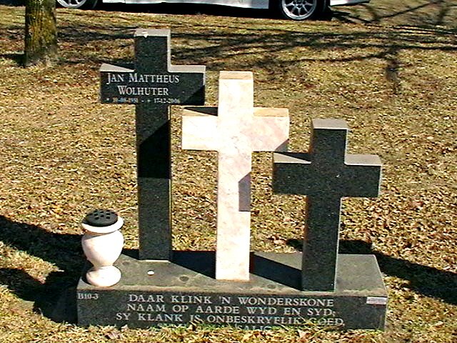 WOLHUTER Jan Mattheus 1951-2006