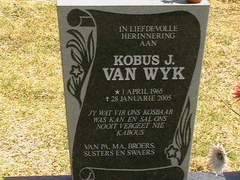 WYK Kobus J., van 1965-2005