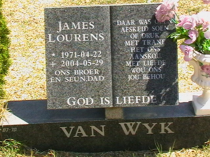 WYK James Lourens, van 1971-2004