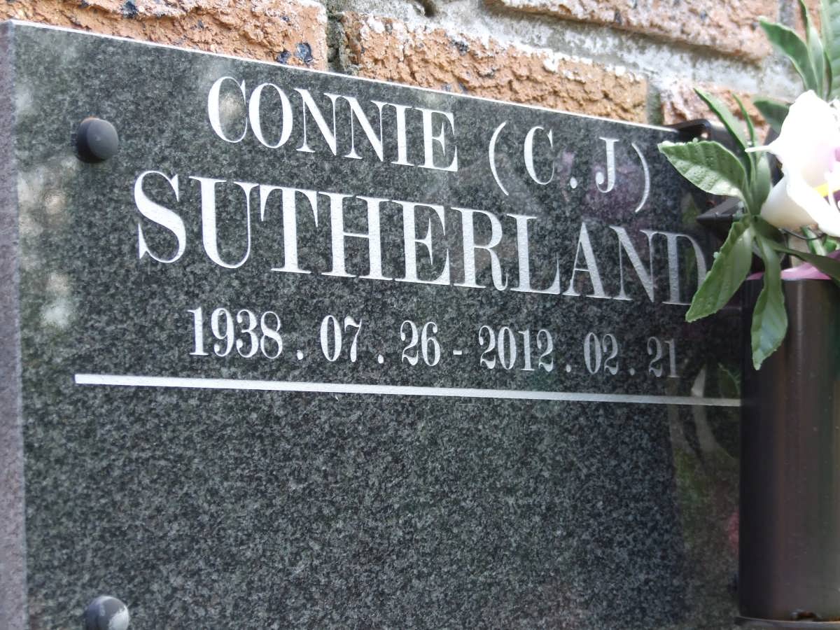 SUTHERLAND C.J. 1938-2012