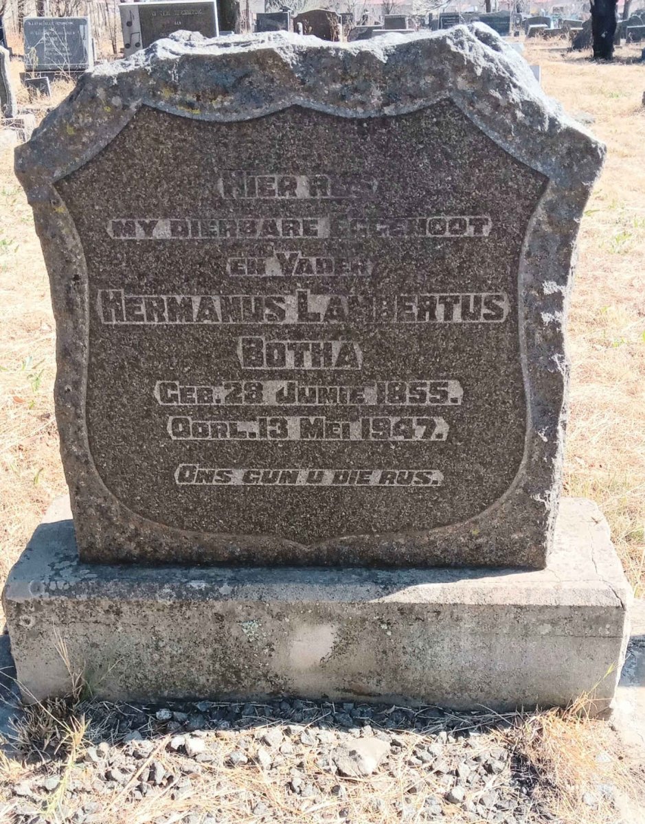 BOTHA Hermanus Lambertus 1855-1947