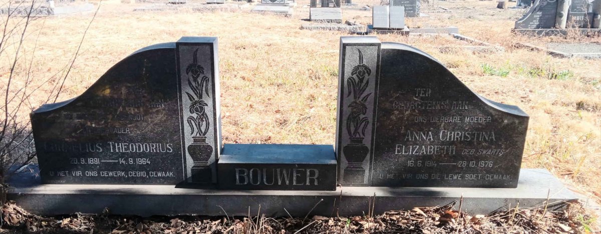 BOUWER Cornelius Theodorius 1891-1964 & Anna Christina Elizabeth SWARTS 1914-1976