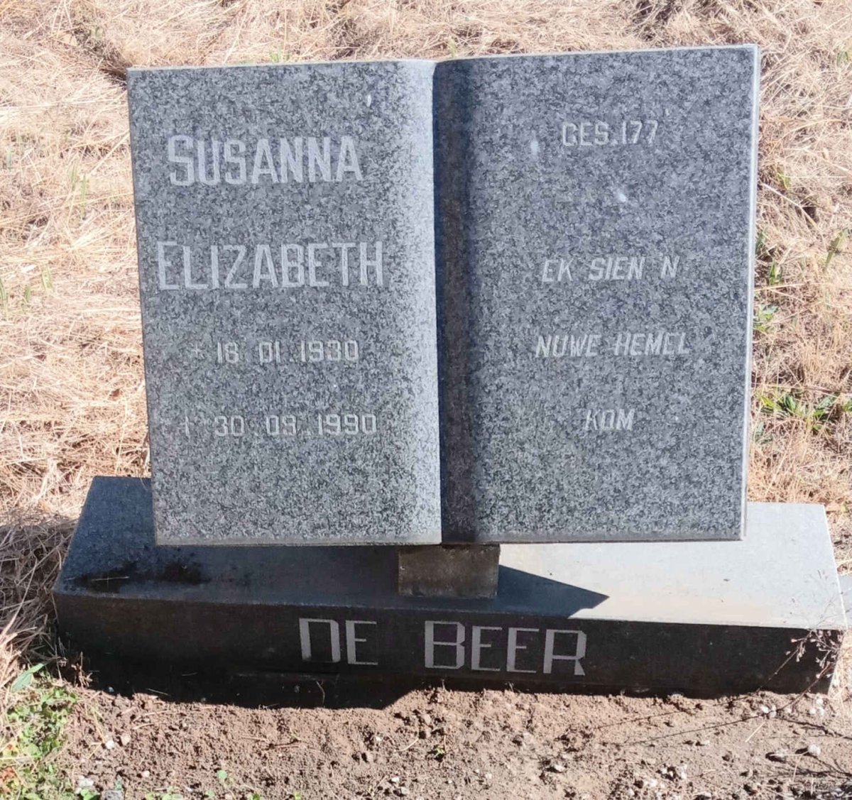 BEER Susanna Elizabeth, de 1930-1990