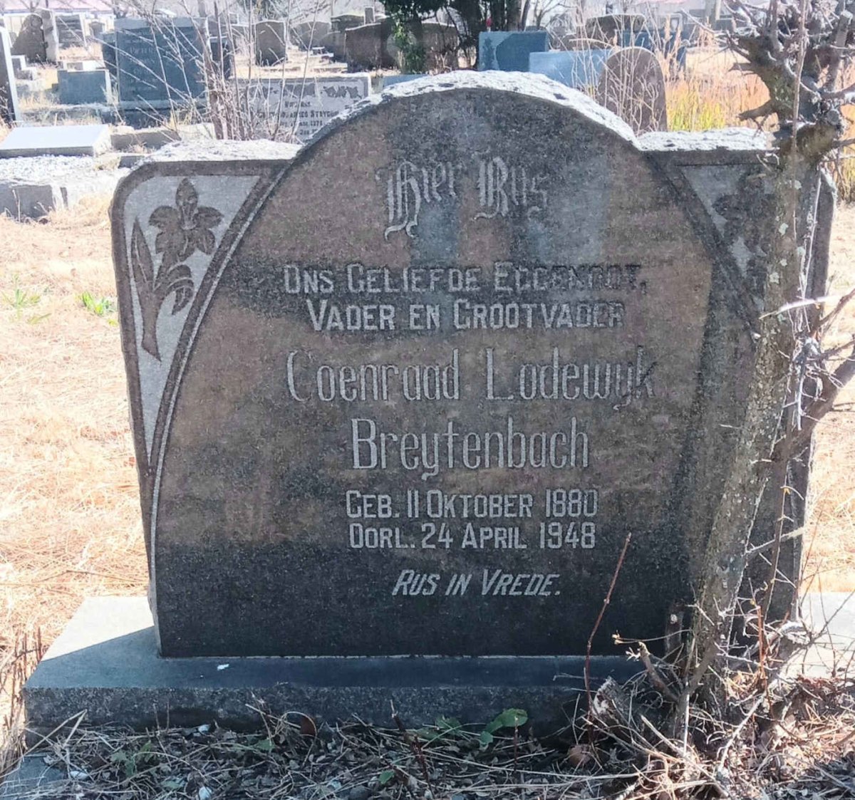 BREYTENBACH Coenraad Lodewyk 1880-1948