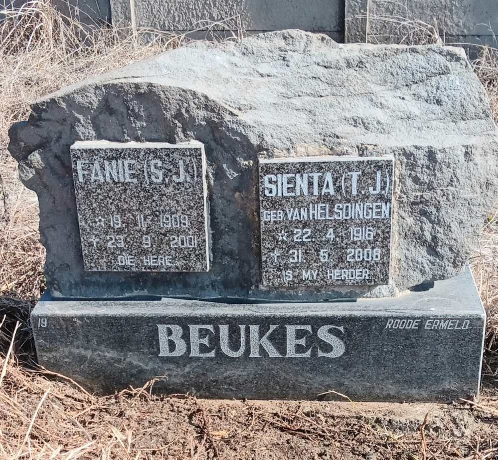 BEUKES S.J. 1908-2001 & T.J. VAN HELSDINGEN 1916-2008