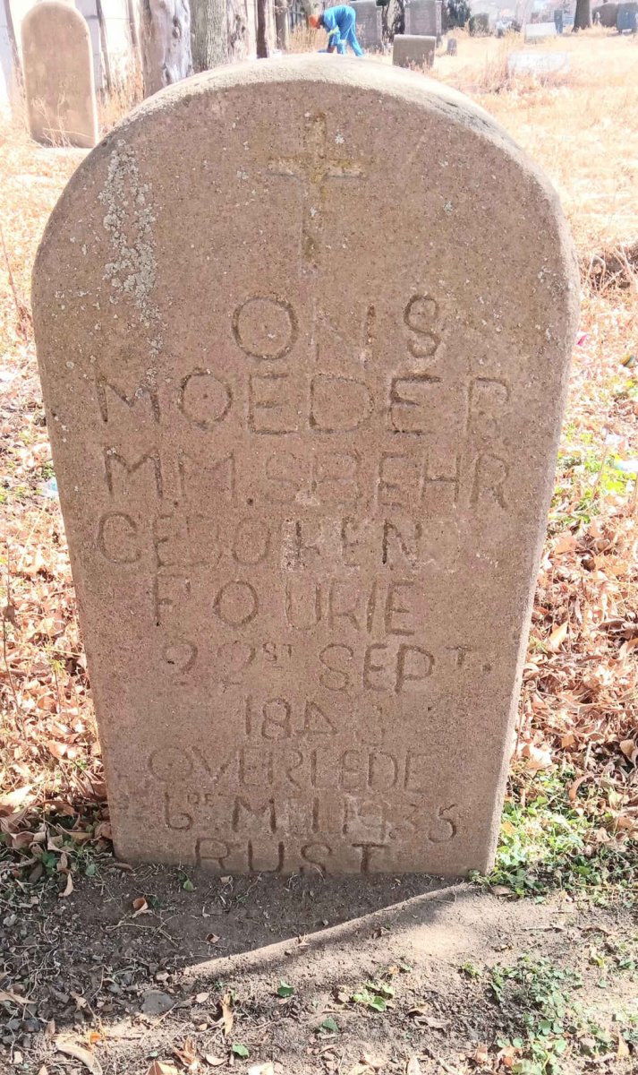 BEHR M.M.S. nee FOURIE 1848-1935