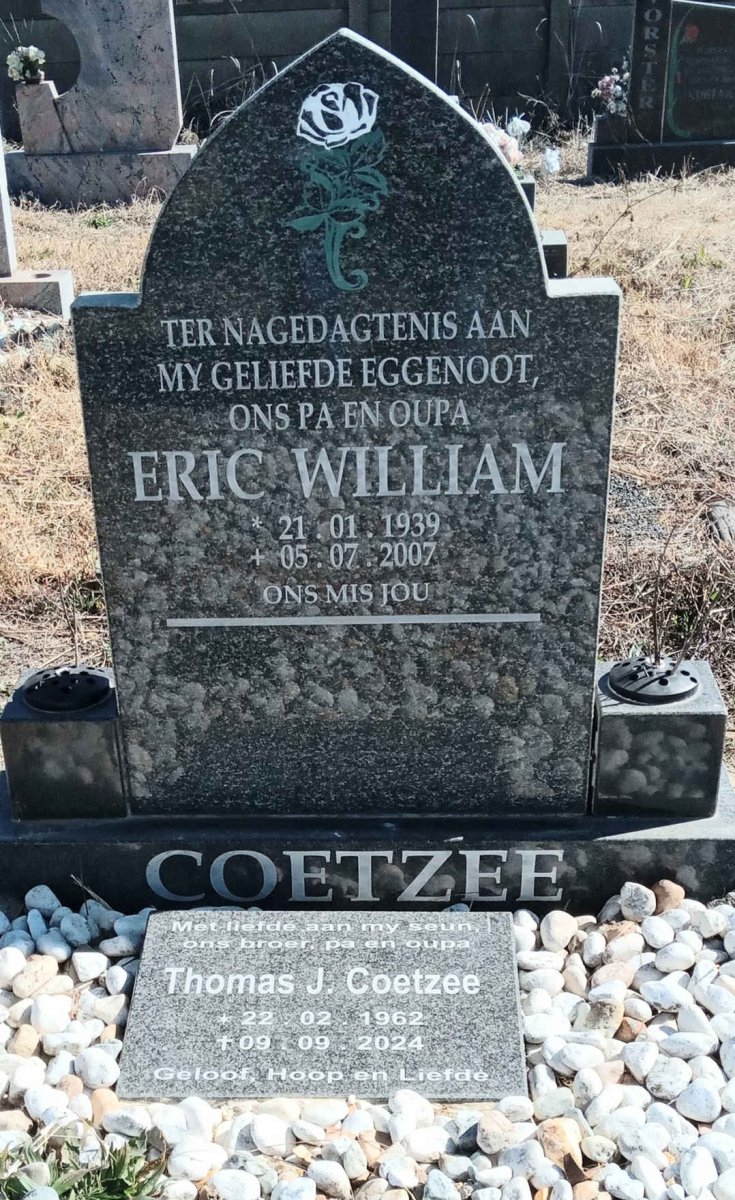 COETZEE Eric William 1939-2007 :: COETZEE Thomas J. 1962-2024