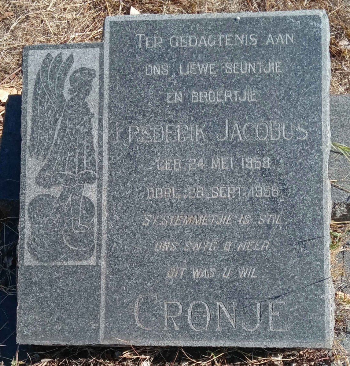 CRONJE Frederik Jacobus 1958-1958
