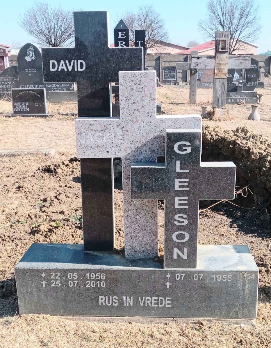 GLEESON David 1956-2010 & Jackie 1958-