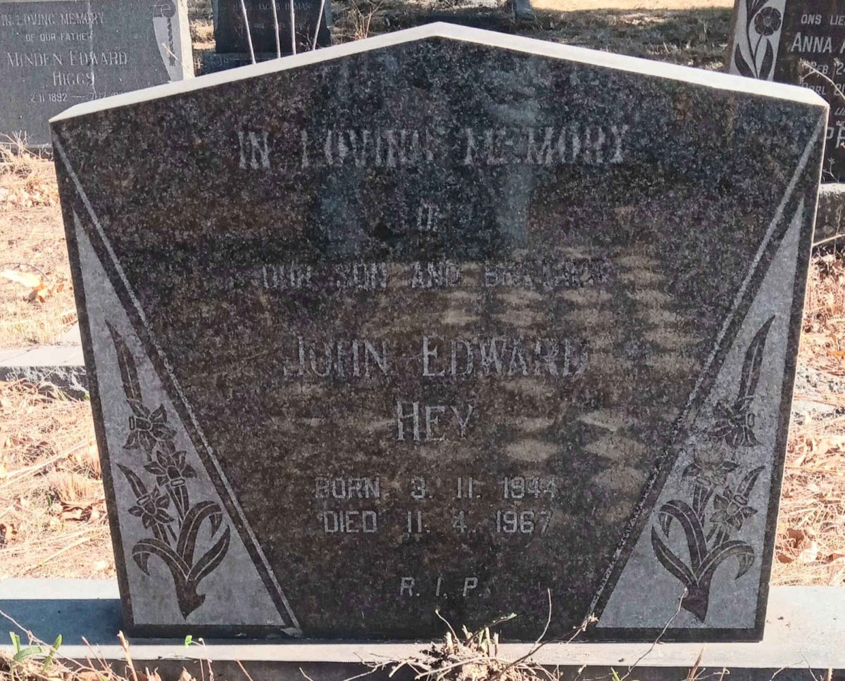 HEY John Edward 1944-1967