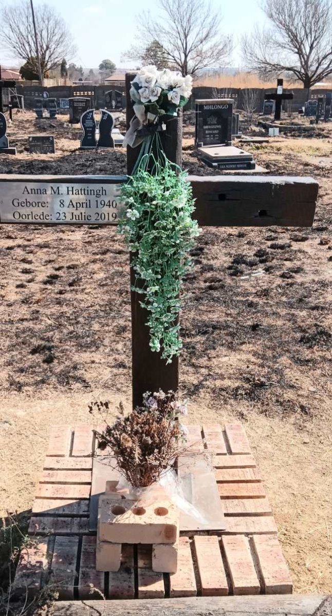 HATTINGH Anna M. 1940-2019