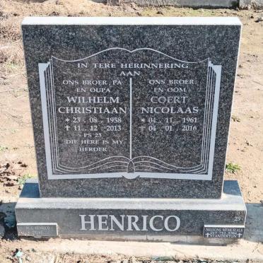 HENRICO Wilhelm Christiaan 1958-2013 :: HENRICO Coert Nicolaas 1961-2016