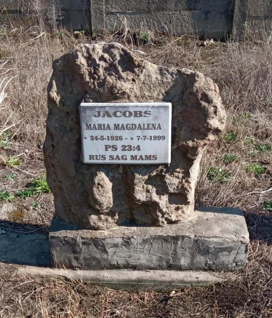JACOBS Maria Magdalena 1926-1999