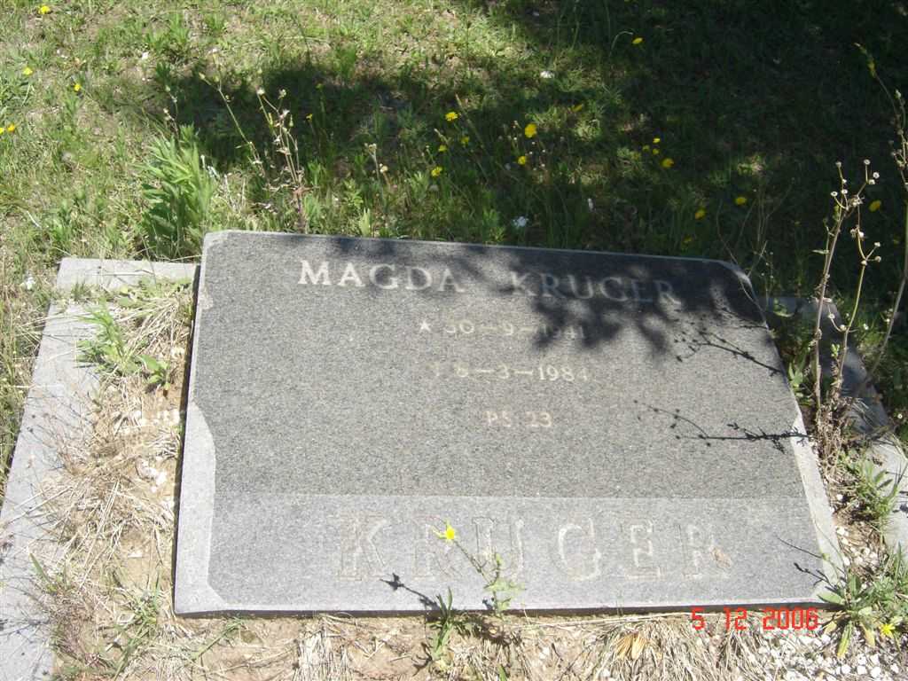 KRUGER Magda 1941-1984
