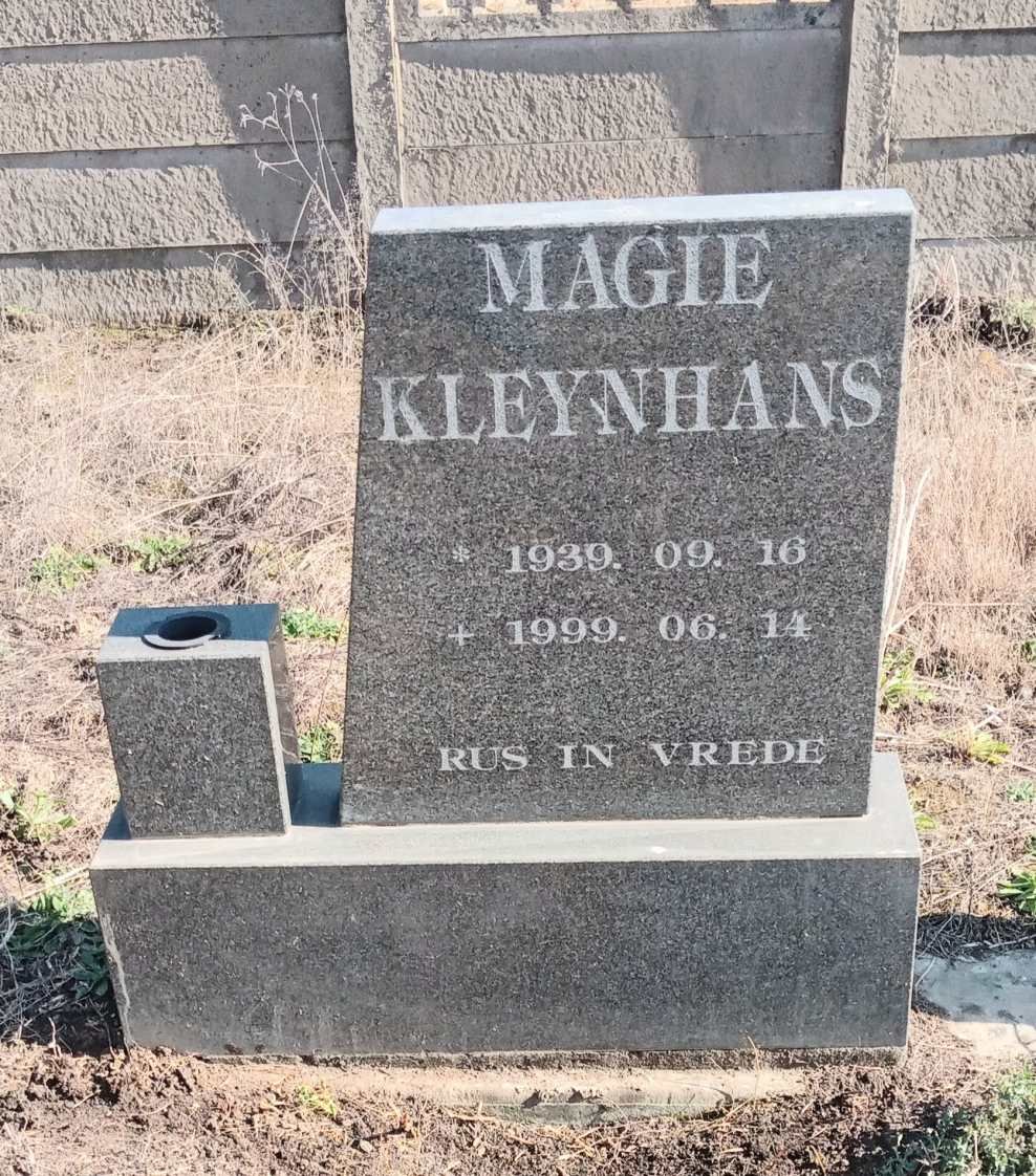 KLEYNHANS Magie 1939-1999