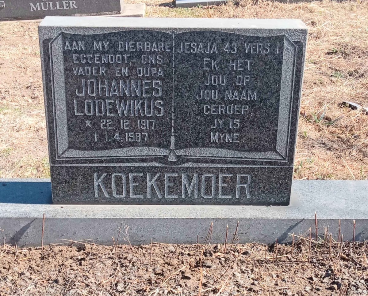 KOEKEMOER Johannes Lodewikus 1917-1987