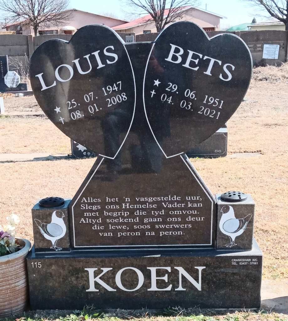 KOEN Louis 1947-2008 & Bets 1951-2021