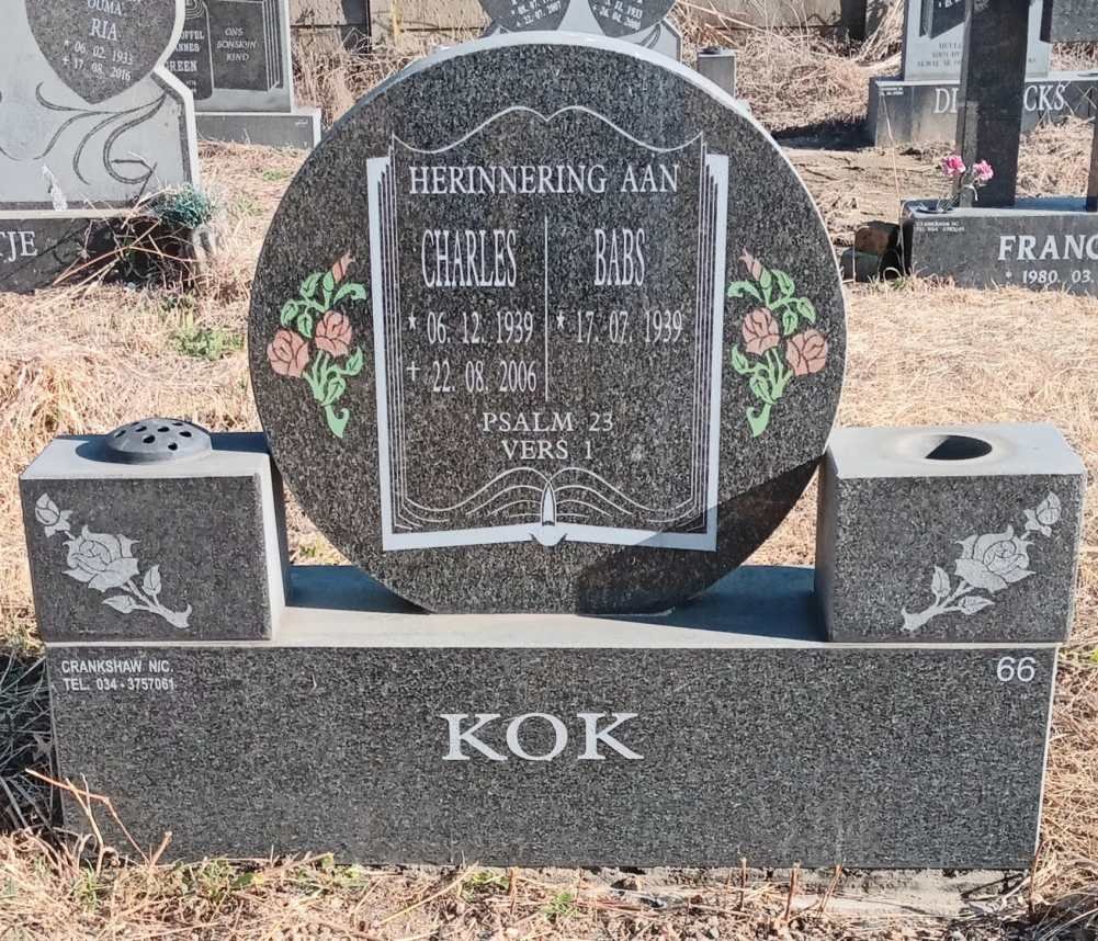 KOK Charles 1939-2006 & Babs 1939-