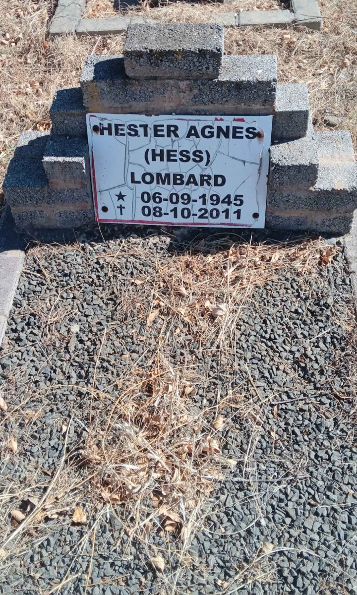 LOMBARD Hester Agnes 1945-2011
