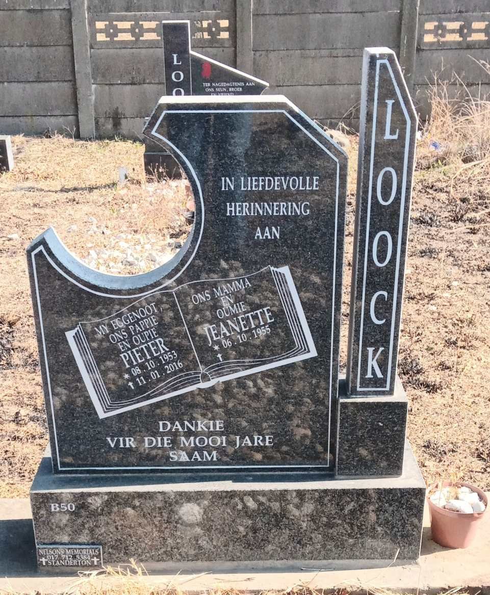 LOOCK Pieter 1953-2016 & Jeanette 1955-