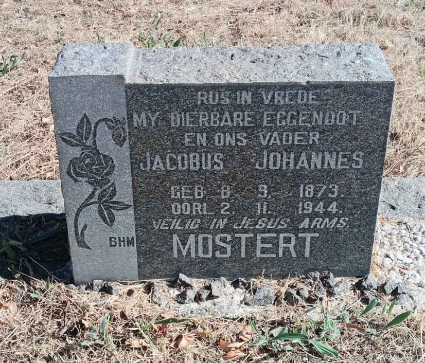 MOSTERT Jacobus Johannes 1873-1944