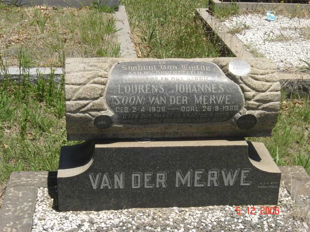 MERWE Lourens Johannes, van der 1936-1960