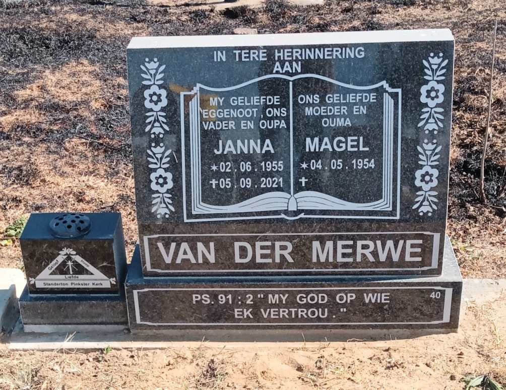MERWE Janna, van der 1955-2021 & Magel 1954-