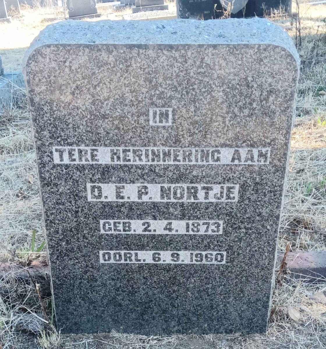 NORTJE D.E.P. 1873-1960