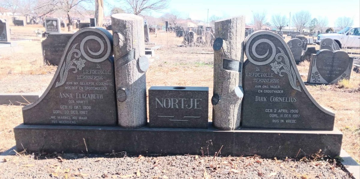 NORTJE Dirk Cornelius 1906-1987 & Anna Elizabeth KRAFT 1906-1967