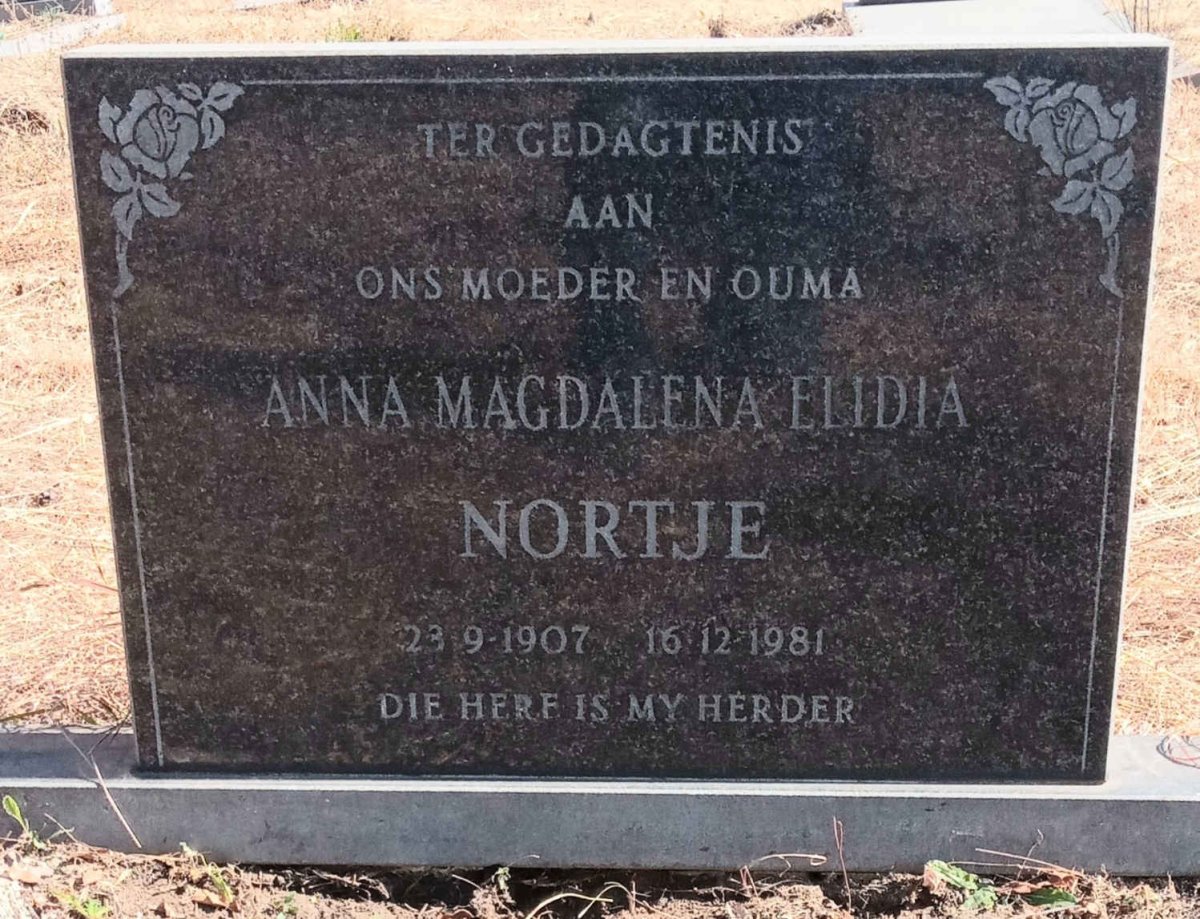 NORTJE Anna Magdalena Elidia 1907-1981