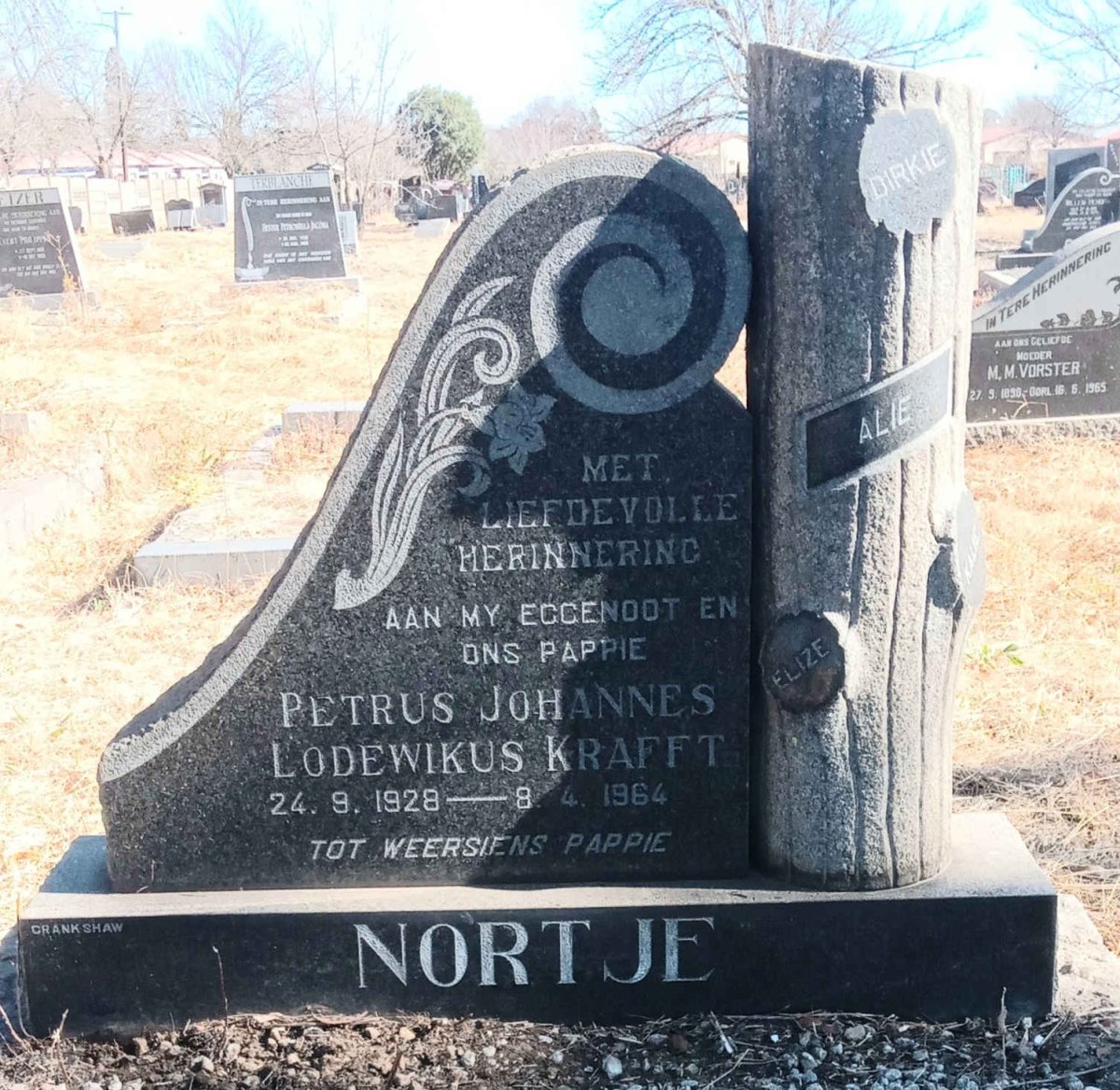 NORTJE Petrus Johannes Lodewikus Krafft 1928-1964