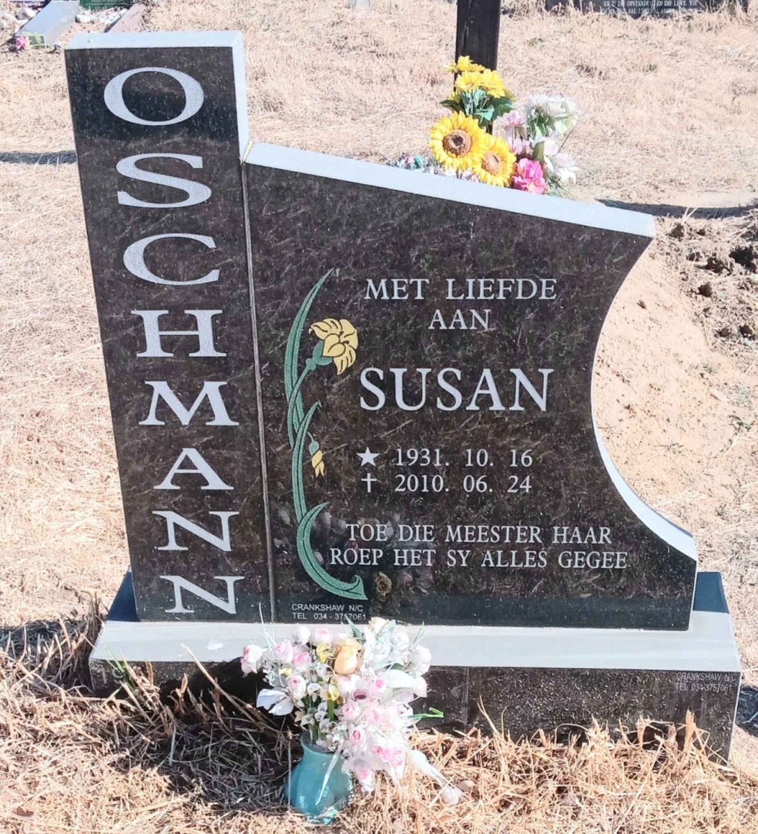 OSCHMANN Susan 1931-2010