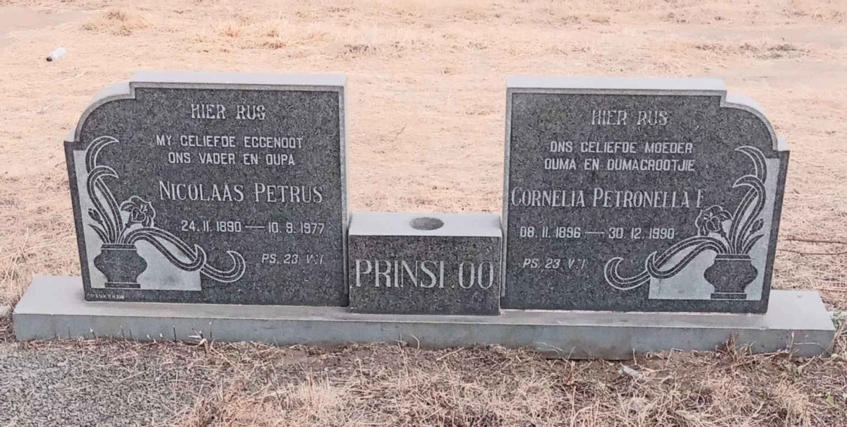 PRINSLOO Nicolaas Petrus 1890-1977 & Cornelia Petronella F. 1896-1990