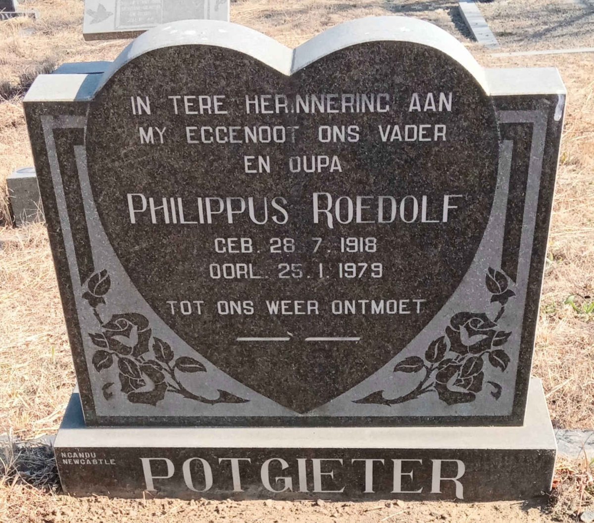 POTGIETER Philippus Roedolf 1918-1979