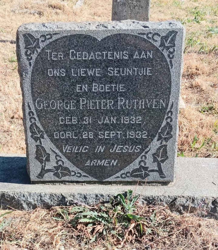 RUTHVEN George Pieter 1932-1932