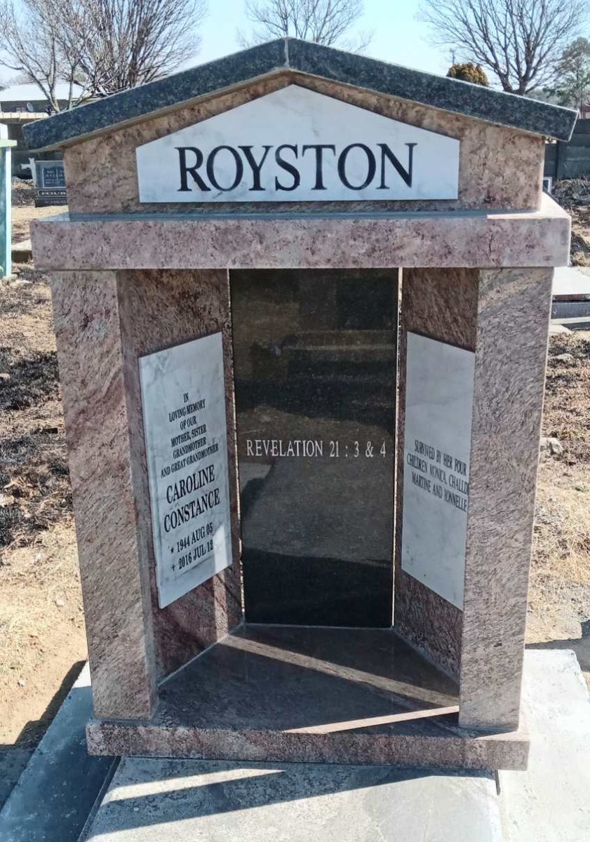ROYSTON Caroline Constance 1944-2016