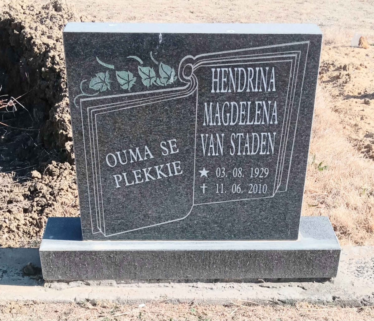 STADEN Hendrina Magdelena, van 1929-2010