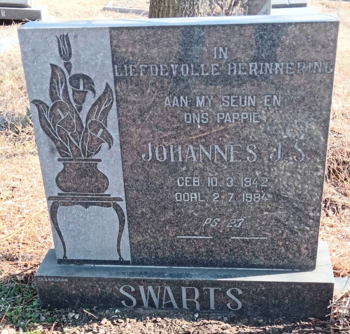 SWARTS Johannes J.S. 1942-1984
