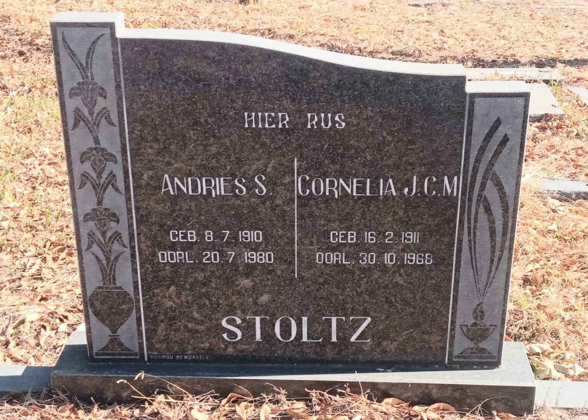 STOLTZ Andries S. 1910-1980 & Cornelia J.C.M. 1911-1968