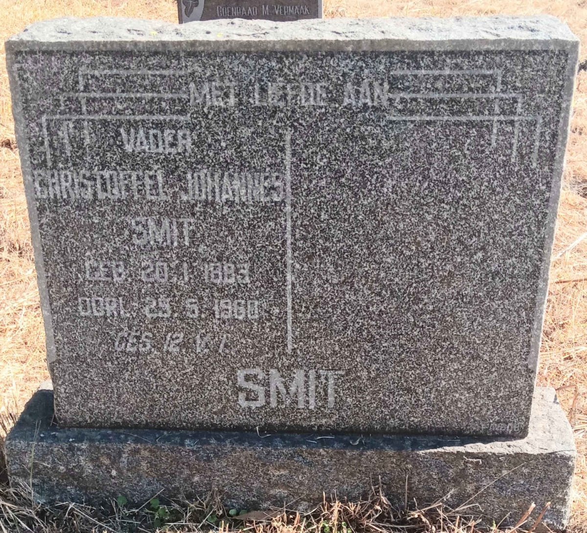 SMIT Christoffel Johannes 1883-1960