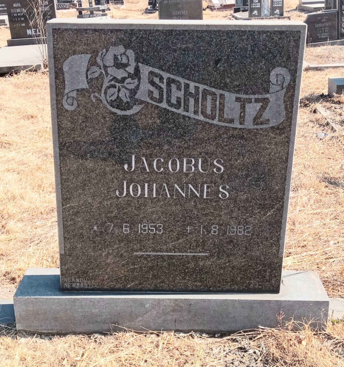 SCHOLTZ Jacobus Johannes 1953-1982