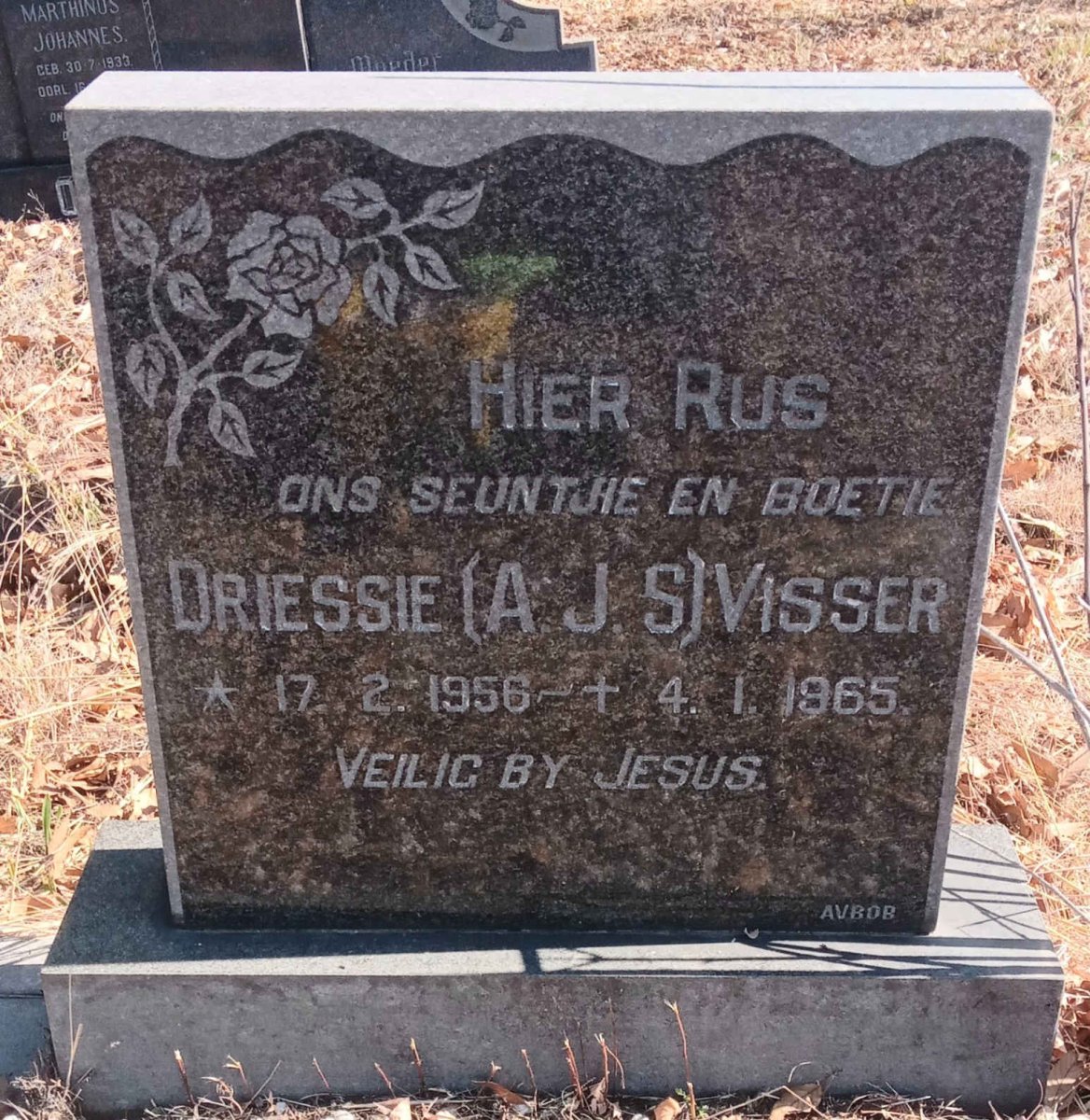 VISSER A.J.S. 1956-1965